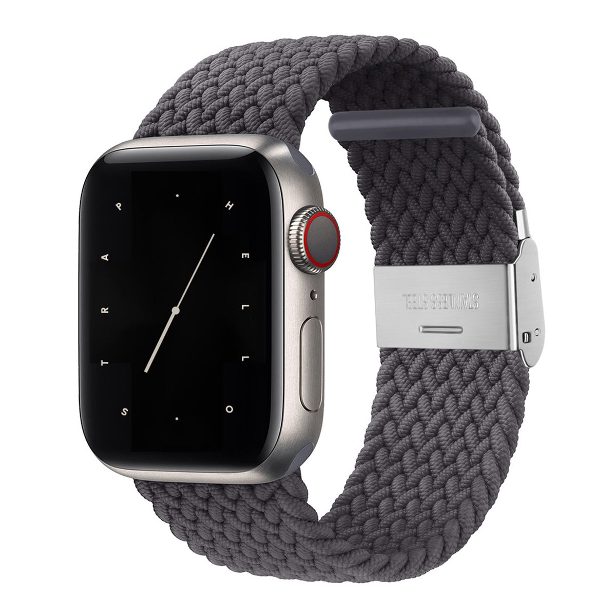 Woven Nylon Buckle Strap - Space Grey