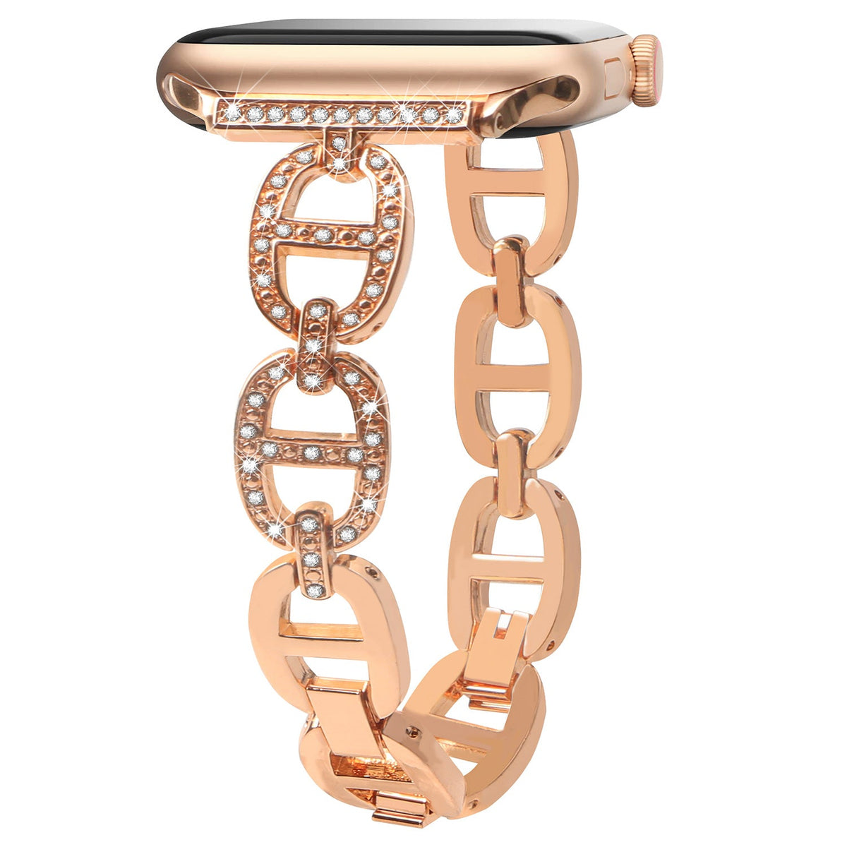 D'ancre Crystal Chain Link - Rose Gold - HelloStrap