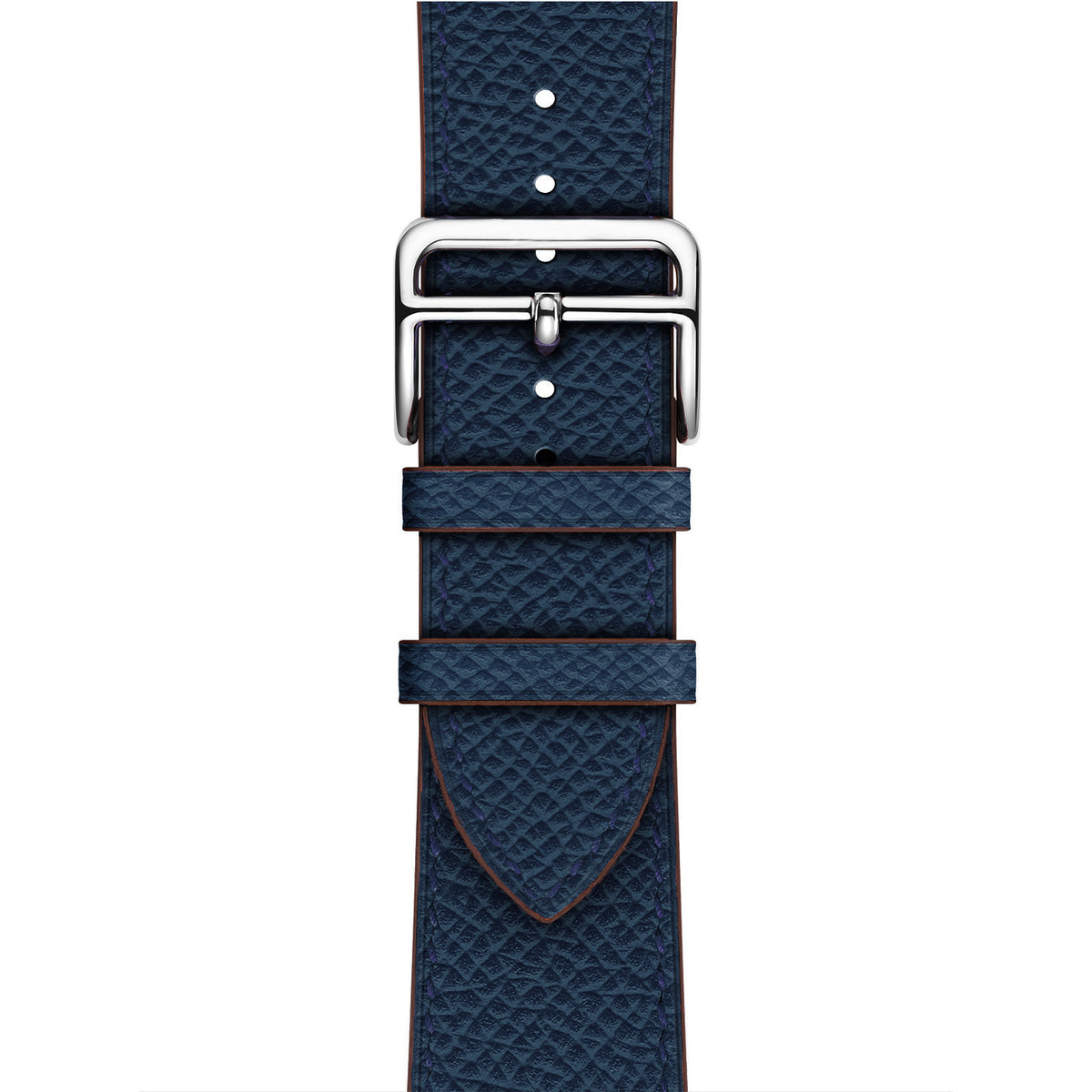 Litchi Pattern Leather Tour - Royal Blue - HelloStrap